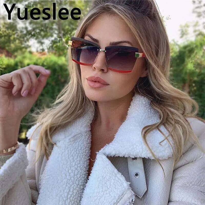 47391 Popular Dames Zonnebril Retro Square Luxury Sunglasses Men Women Fashion Shades Uv400 Vintage Glasses Gafas De Sol Z260127