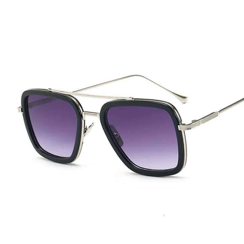 Luxury Square Sunglasses Men Women Brand Retro Alloy Frame Big Sun Glasses Vintage Gradient Male Female Oculos Feminino Z260127