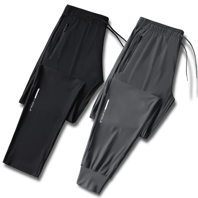 Mens cool quick drying breathable waist drawstring jogging pants fashionable high elasticity sports suitable for fitness 260127