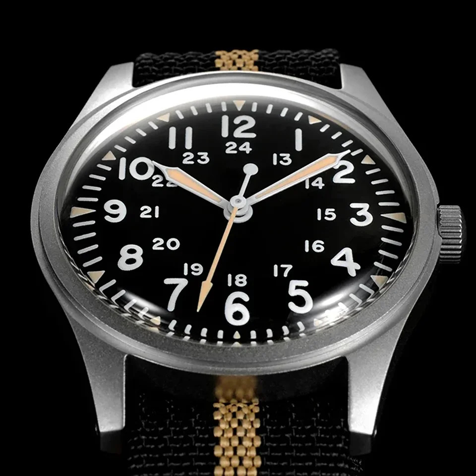 RDUNAE RA03 345mm Military Men Vintage Quartz Watch G10 Miyota 2035 Watches K1 Mineral Glass Stainless Steel Wristwatc 260124
