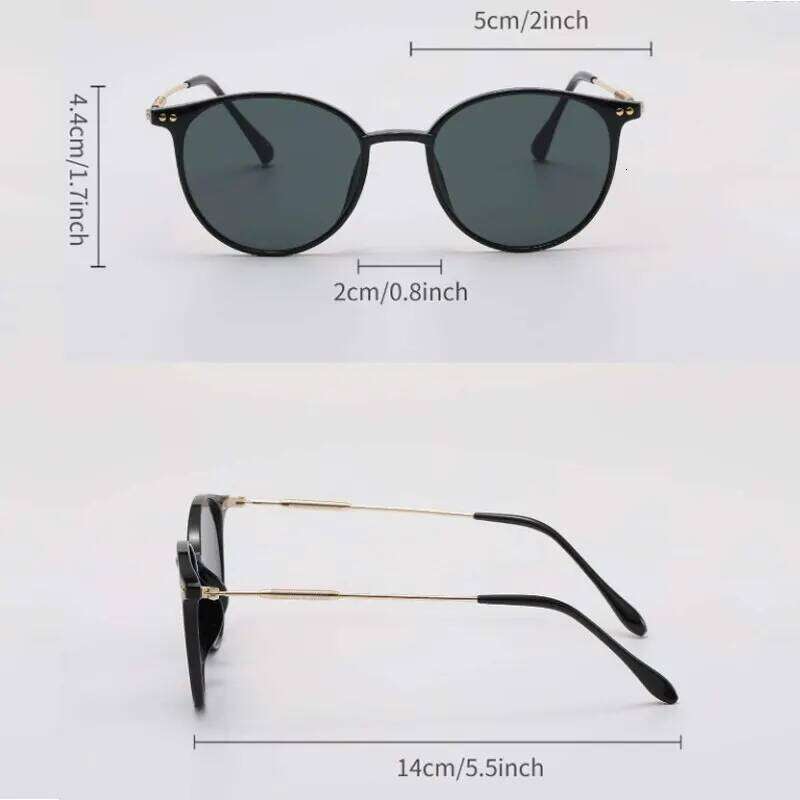2 Pairs Per Small Round Women Cute Skinny Cat Eye Eyewear Men Vintage Narrow Cateye Sunglasses Set Z260127
