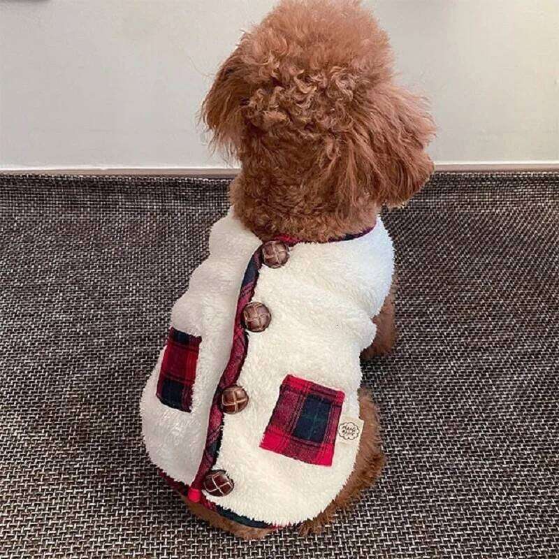 Winter Coat Chihuahua Jacket French Bulldog Poodle Clothing for Small Medium Dog Puppy Fleece Vest Pet Supplies XJ260127