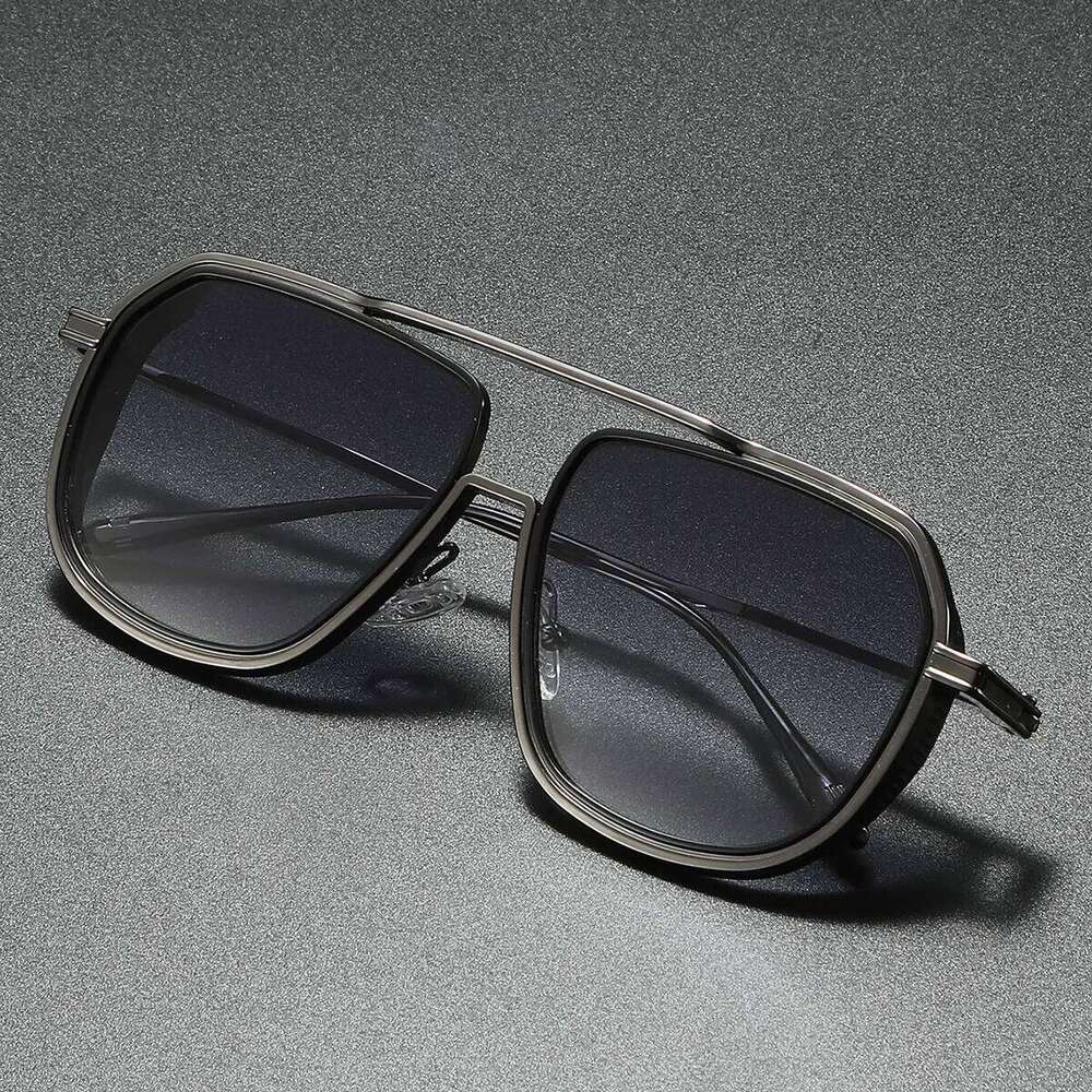 Ins Popular Unisex Pilot Frame Casual Gradient Trendy Sunglasses For Men Outdoor Driving Fishing Vacation Accessories Z260127
