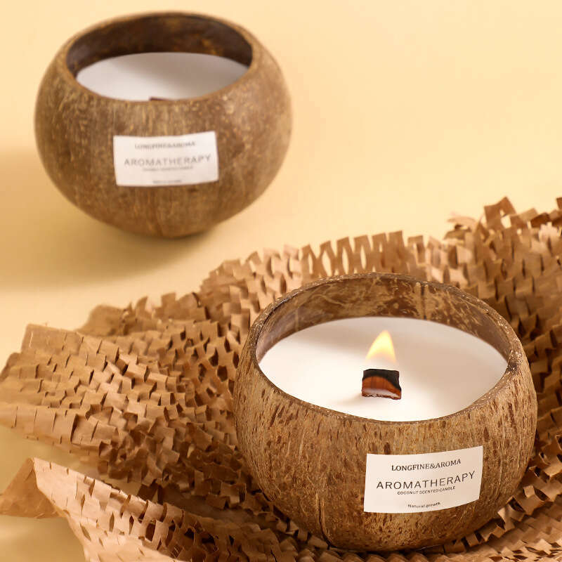 Coconut Shell Scented Atmosphere Bedroom Decoration Creative Birthday Candle Soy Wax Fragrance Gift Y260127