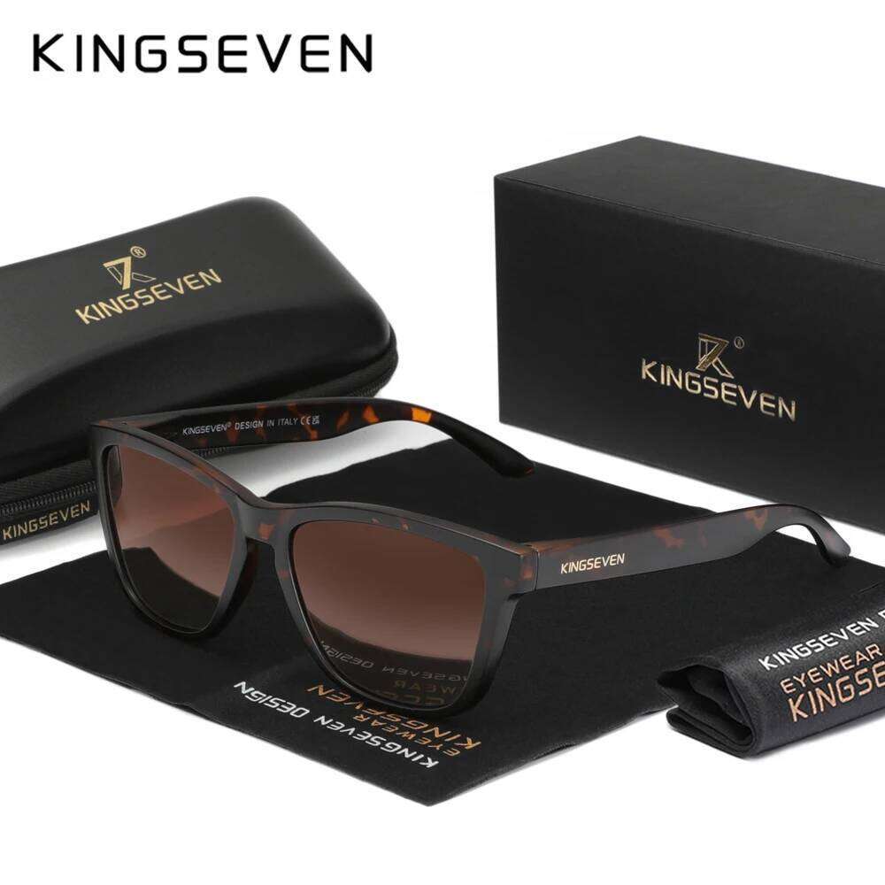KINGSEVEN Brand Fashion Matte Sunglasses Women Men Polarized Anti-UV400 Lens Glasses TR90 Frame Luxury Outdoor Fishing Eyewear Z260127