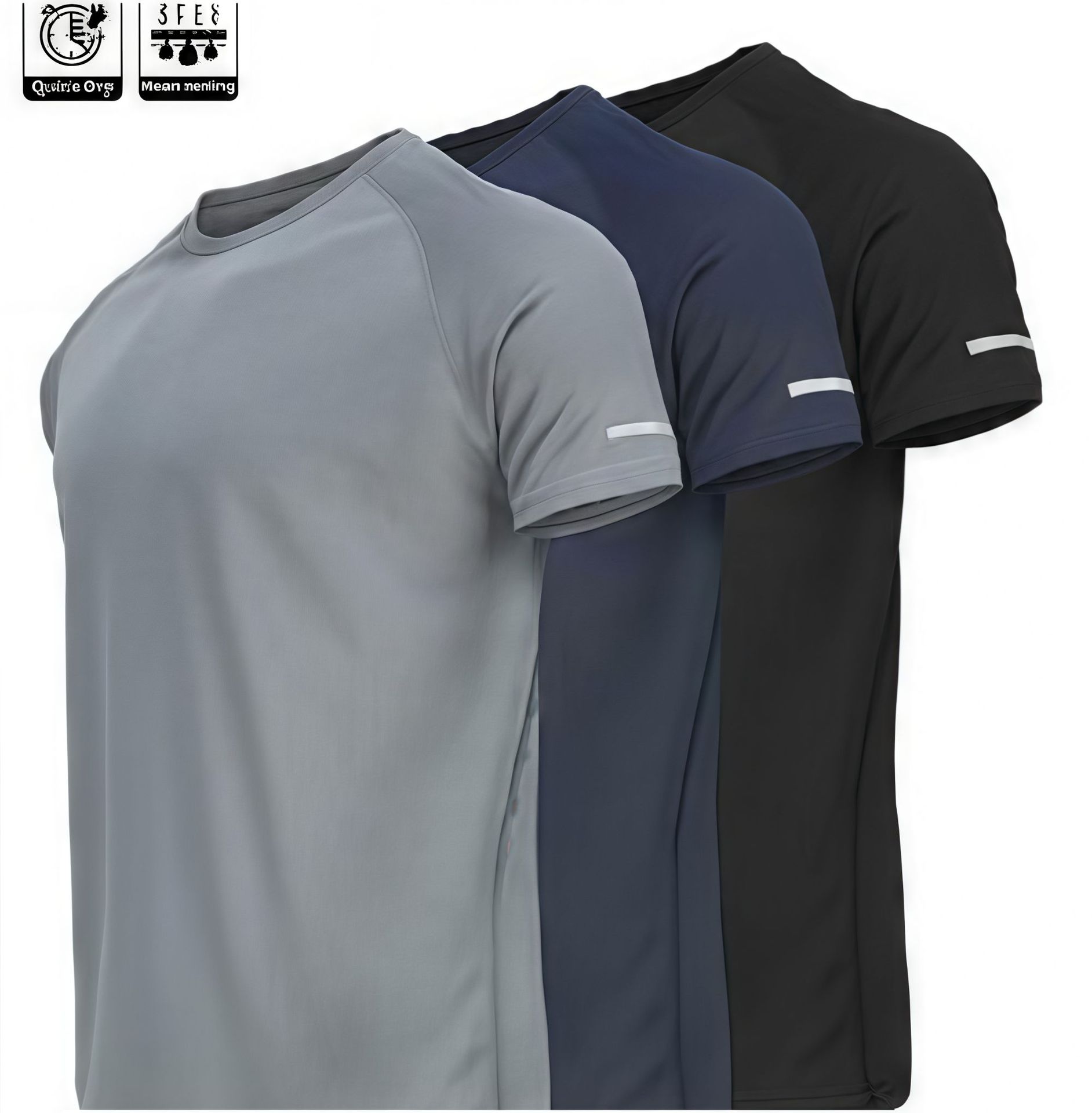 Hot 2026 summer new multi piece men's short sleeved sports T-shirt running training fitness quick drying casual clothes Free Shipping