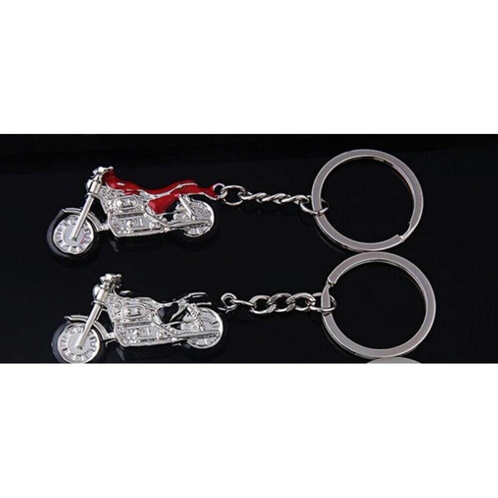 Metal Personality Cool Creative Model Key Ring Oil Drop Thunder Motorcycle Craft Keychain S260126