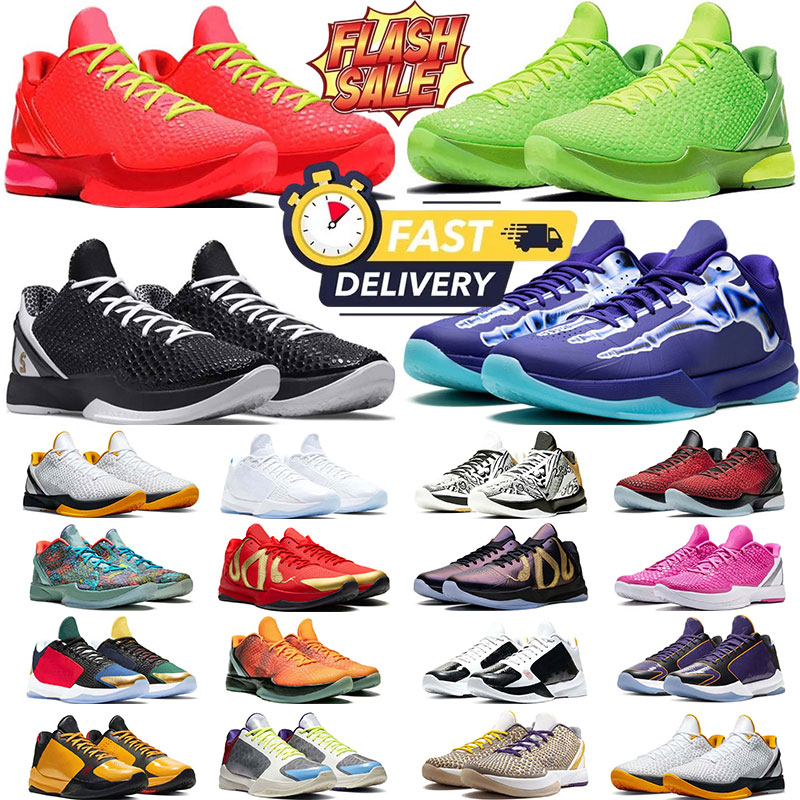 free shipping kobeshoe mamba 6 Casual shoes 5 women mens trainers designer sneakers Mambacita Bruce Lee Alternate Grinch Pink Laker men outdoor sports sneakers