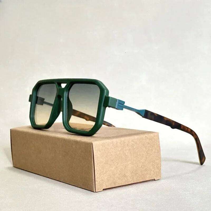 2025 Vintage Fashion Sun Protection for Men Square Retro Flair Sunglasses Womens Trendy Shades Gafas De Sol Z260127