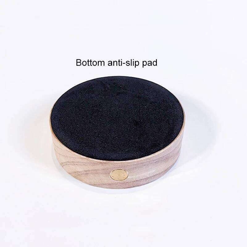 7CM Creative DIY Wooden Luminous Lamp Holder Touch Switch Rechargeable LED Light Dispaly Base Crystal Glass Resin Art Ornament Z260127