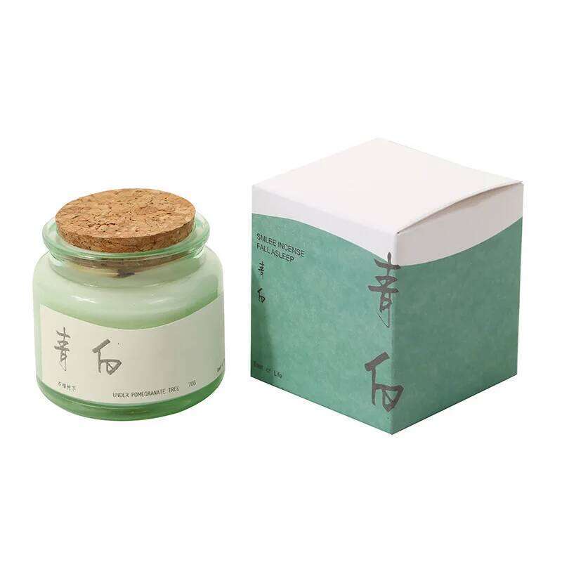 2pc 6x6.5cm Cork Green Cup Soy Fresh And Elegant Wax Portable Travel Set Romantic Scented Candle Y260127