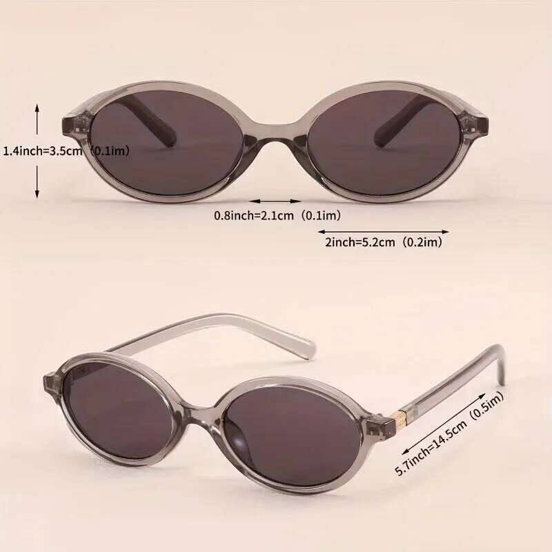 1 piece Set of Simple Oval Shaped Suitable for Both Men and Women Leopard Print Retro Women's Glasses Z260127