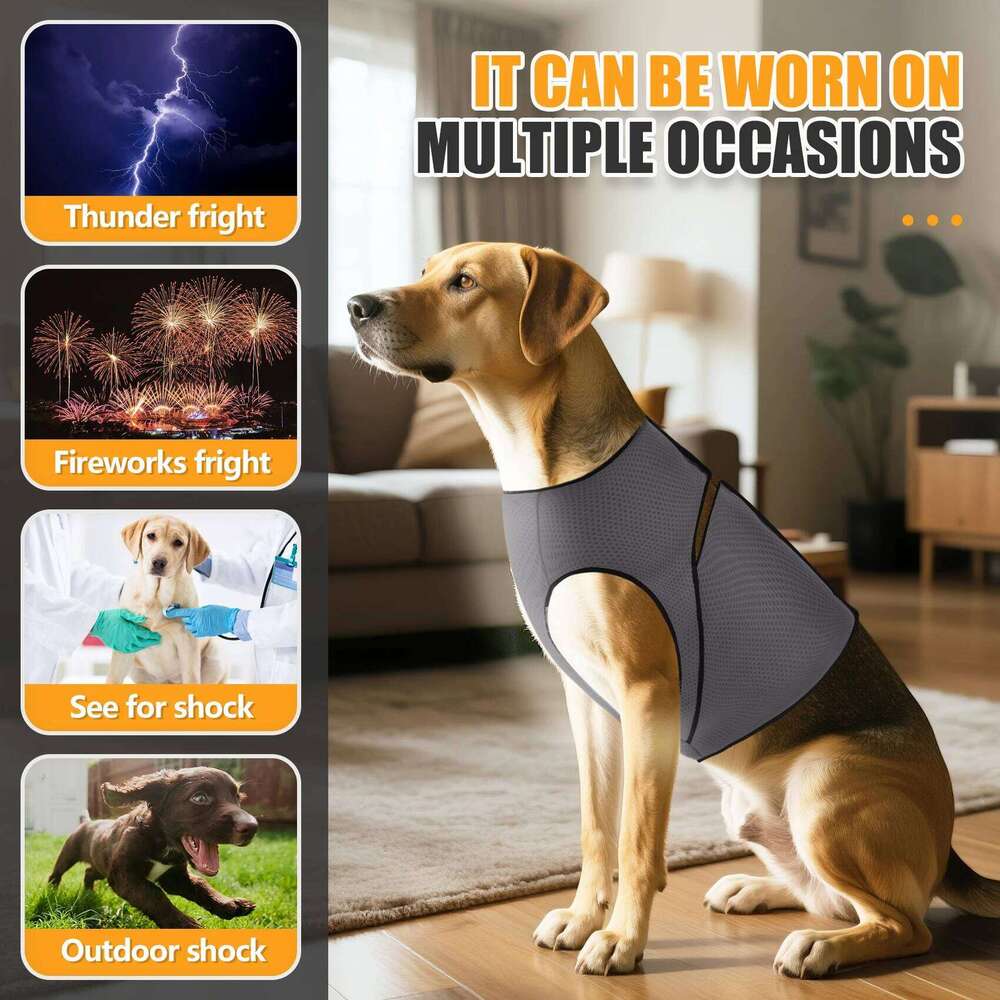 Jacket, Coat Thunder, Skin-Friendly Dog Calming Shirt - Keep Pet Calm, Anti Anxiety Vest for Dogs and Cat XJ260127
