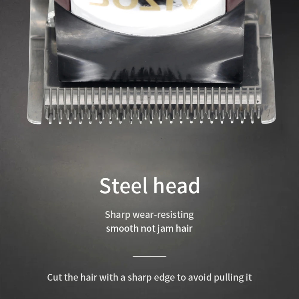 Professional Hair Clipper for Men Rechargeable Hair Trimmer Cordless Hair Cutting Machine Electric Barber Clippers Gift 260119