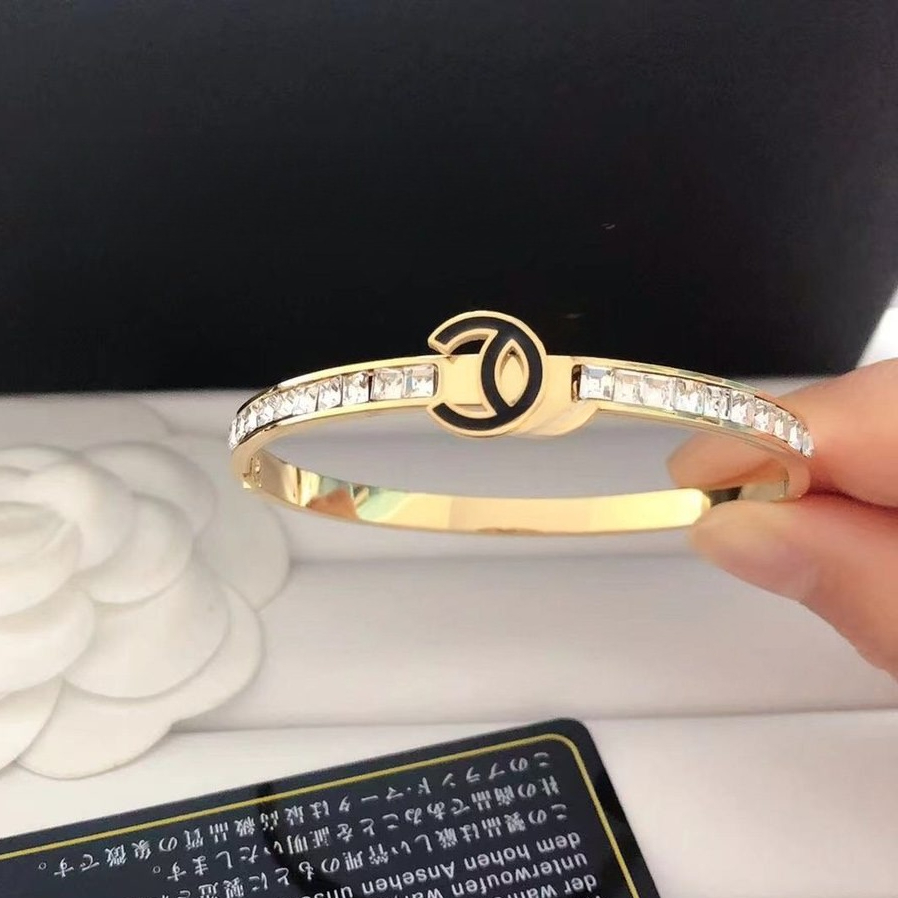 Luxury Crystal Bracelet Jewlery for Women Bracelet Bracelets Bracelet Designer Stainless Steel Bangle Love Braceletes Waistband
