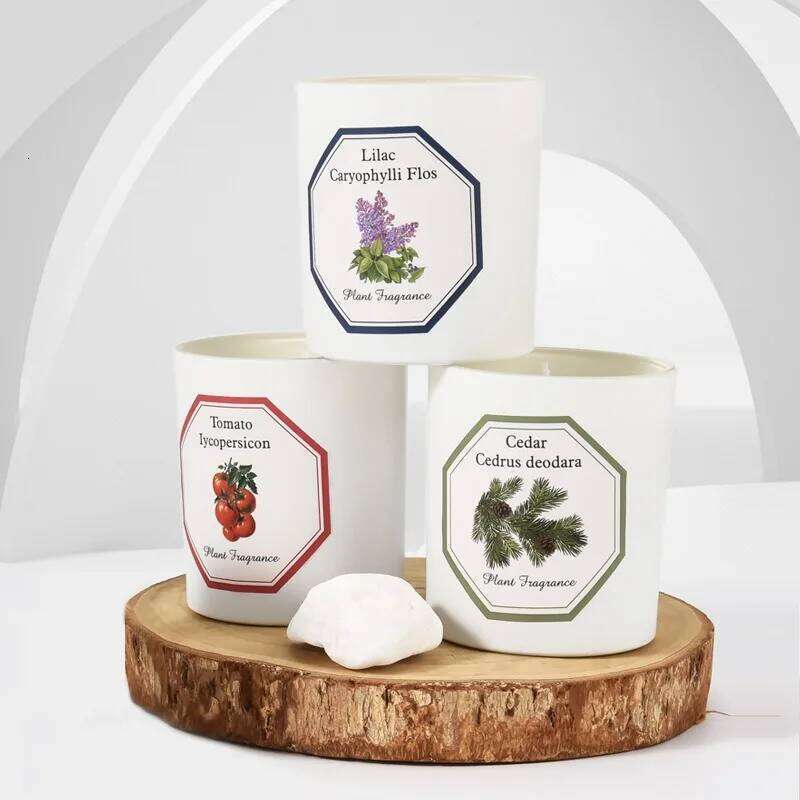 Plant Aromatherapy Handmade Soybean Wax Essential Oil Smokeless Fragrance Scented Candle Romantic Decoration Return Gift Y260127