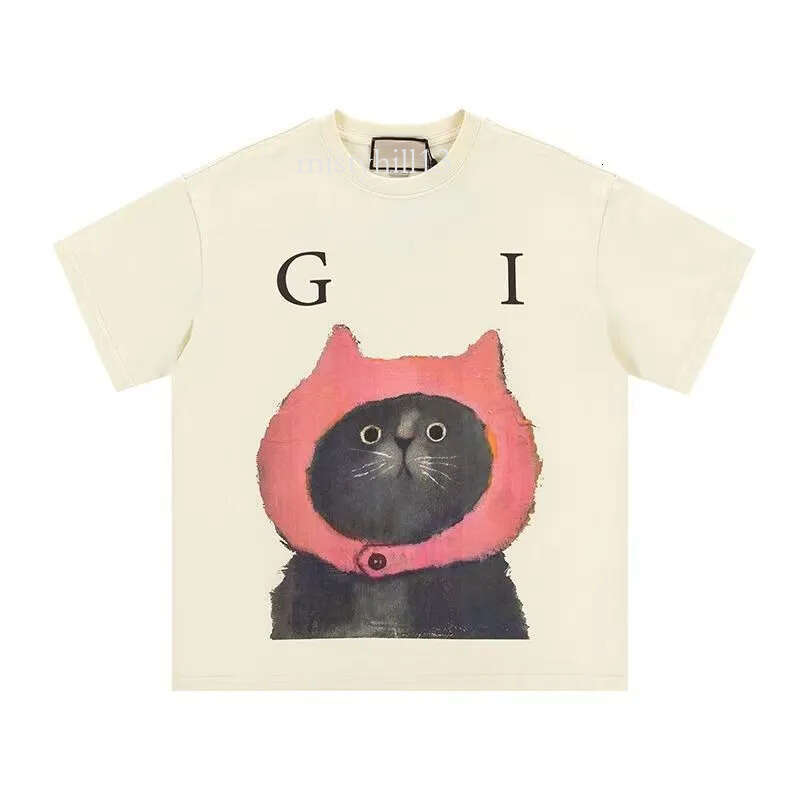 gg Designer Ceiling Casual Mens TShirt Crew Neck Womens tshirts Homme Printed Animal Cat Dogs Short Sleeves Vintage Summer Shirts Men Pullover Tee Shirt G c4d