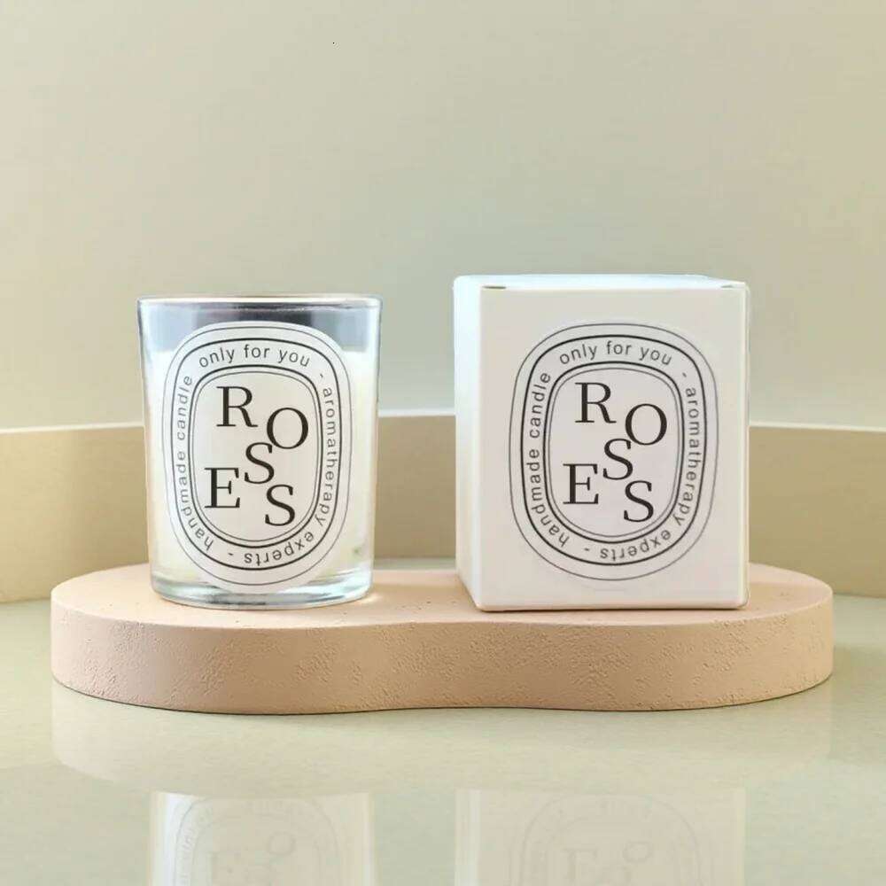 2026 Fragrance Scented Candle Romantic Gift Transparent Jar Aromatic Candles Light for Wedding Guest Y260127