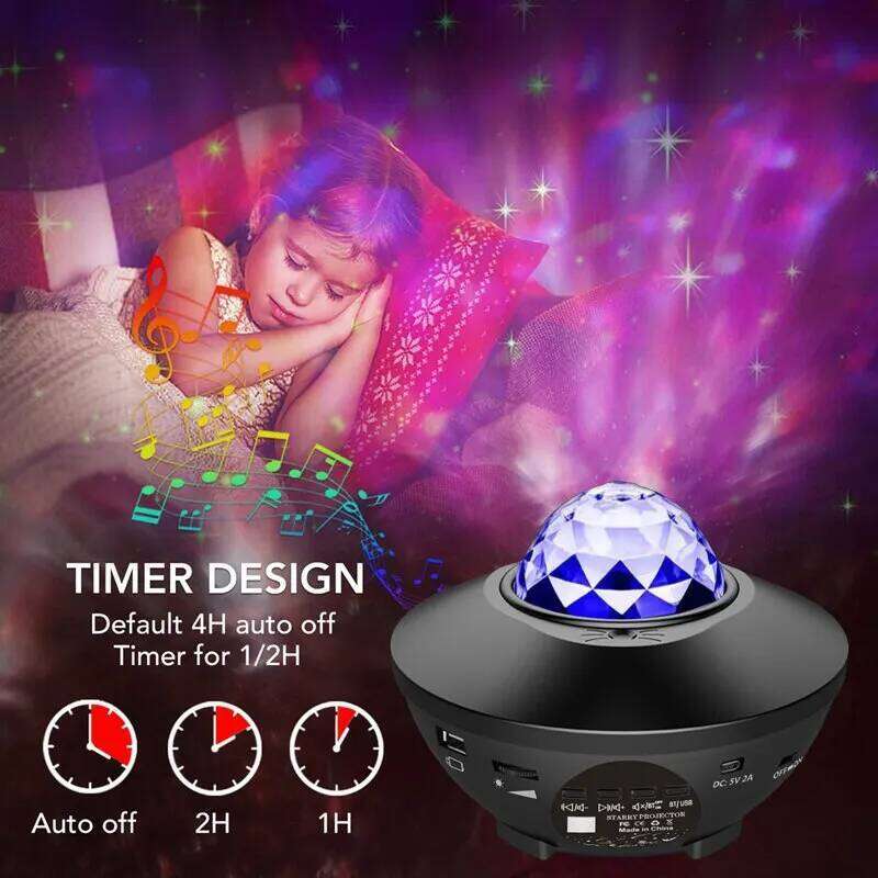 Starry Galaxy Night with Ocean Wave Music Speaker Sky Light Projector for Bedroom Decoration Birthday Gift Party Z260127