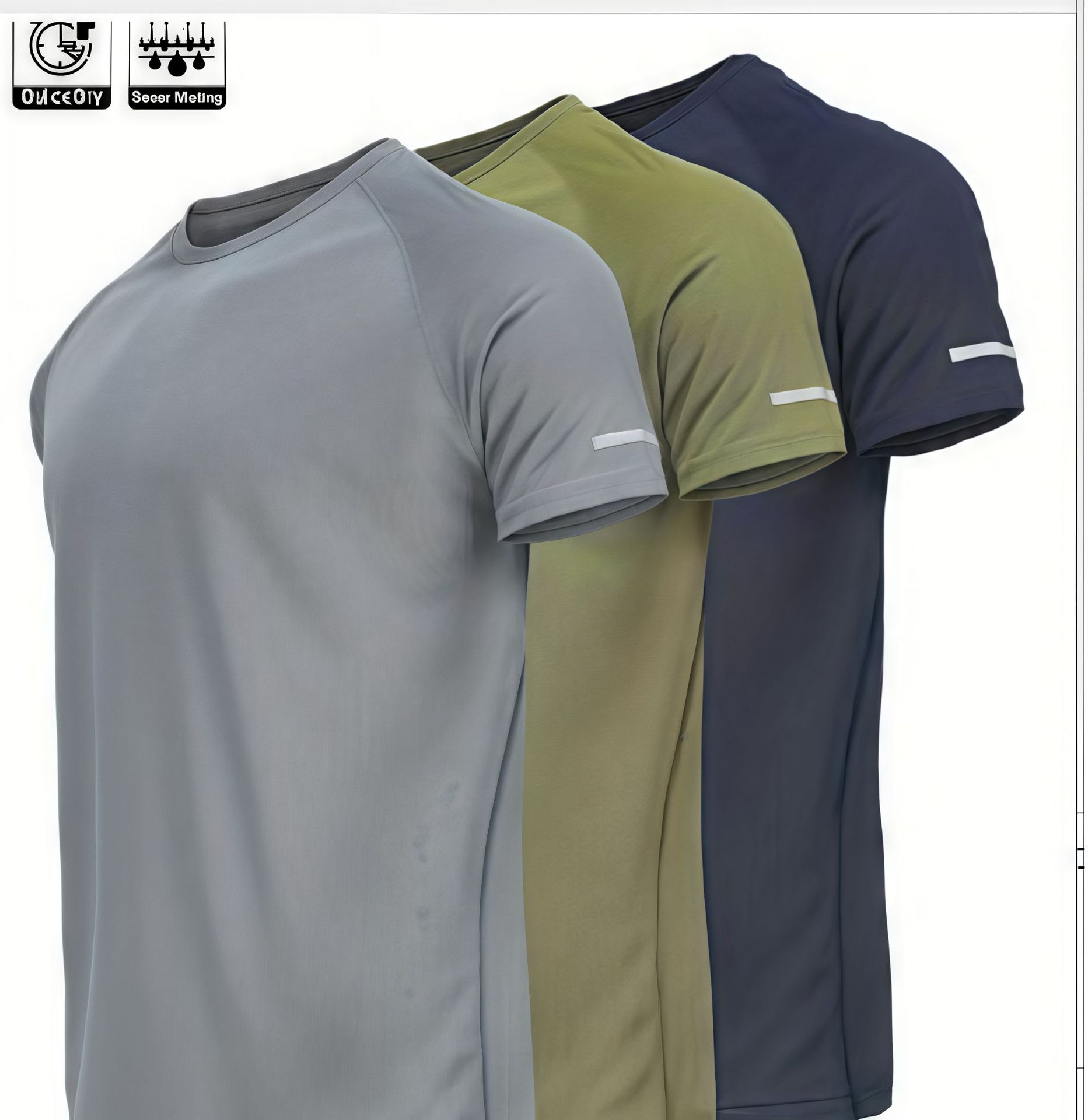 Hot 2026 summer new multi piece men's short sleeved sports T-shirt running training fitness quick drying casual clothes Free Shipping Size S-2XL
