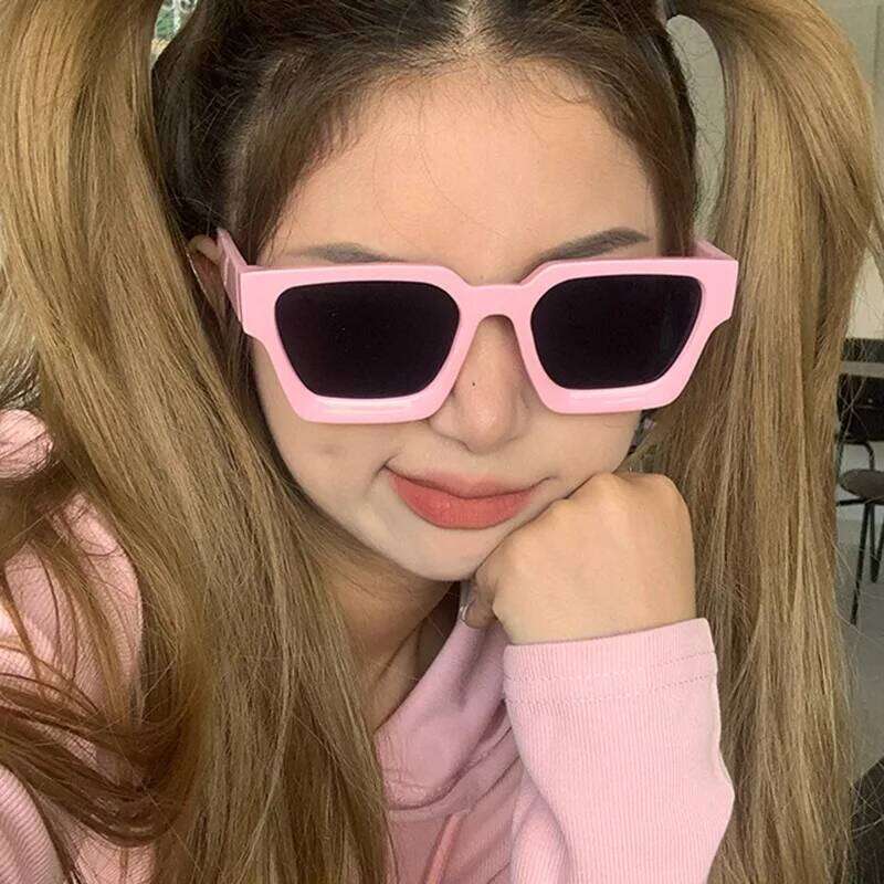 KLASSNUM Men Square Frame Sunglasses 2025 Luxury Brand Sun Retro Trendy Shades UV400 Unisex Women Glasses New Z260127