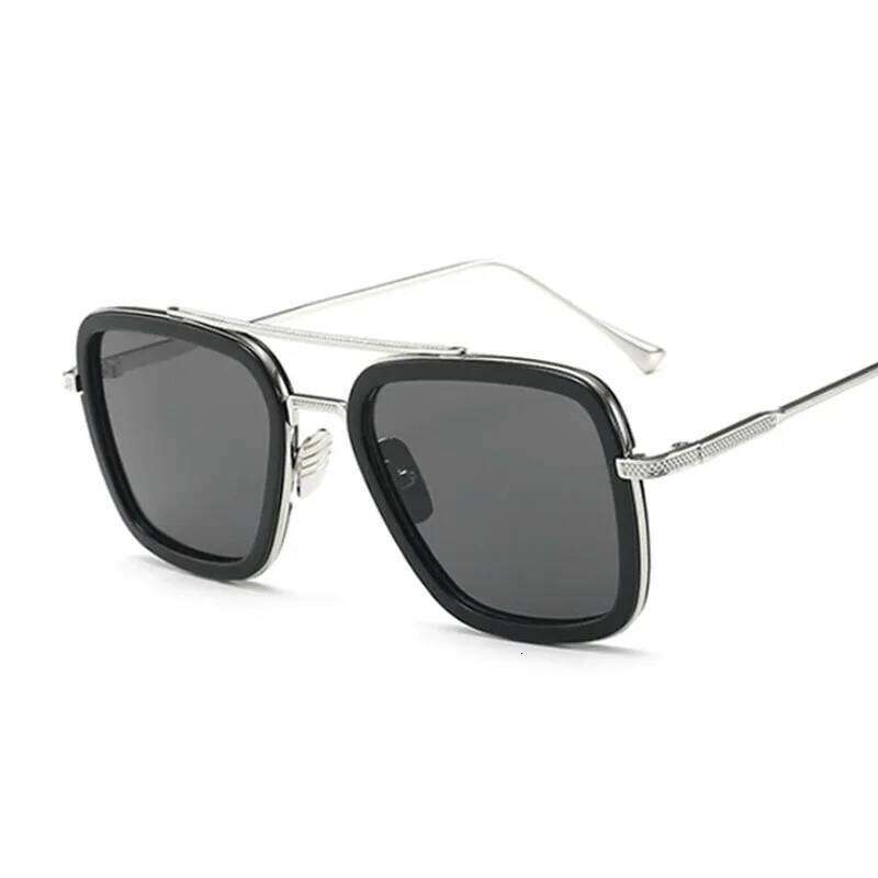 Luxury Square Sunglasses Men Women Brand Retro Alloy Frame Big Sun Glasses Vintage Gradient Male Female Oculos Feminino Z260127