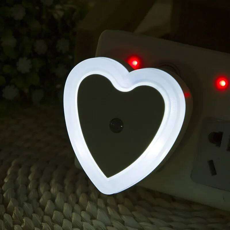 LED Lights Heart-shaped Wireless Sensor EU/US Plug Night Ligh Bedroom Living Baby Room Lighting Energy-saving Light Z260127