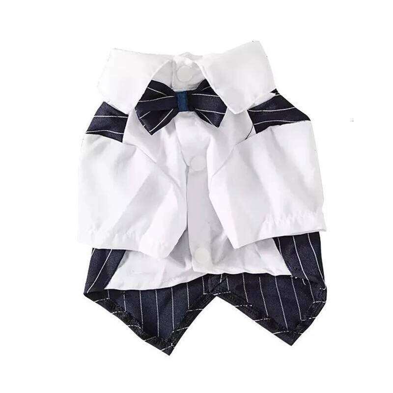 Elegant Dog Suit for Wedding Formal Events Classic Red Navy Black Pet Tuxedo Birthday Photoshoot Vest with Bow Tie XJ260127