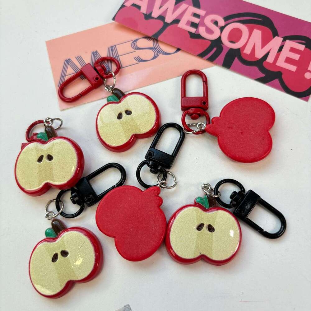 Cute Red Apple Keychain Girly Best Friend Pendant Gift Fun Backpack Accessory GJ261 S260126