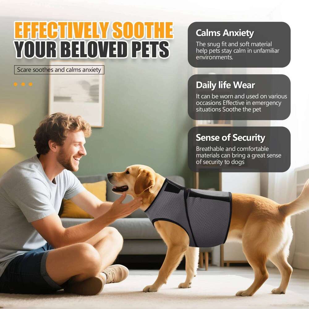 Jacket, Coat Thunder, Skin-Friendly Dog Calming Shirt - Keep Pet Calm, Anti Anxiety Vest for Dogs and Cat XJ260127