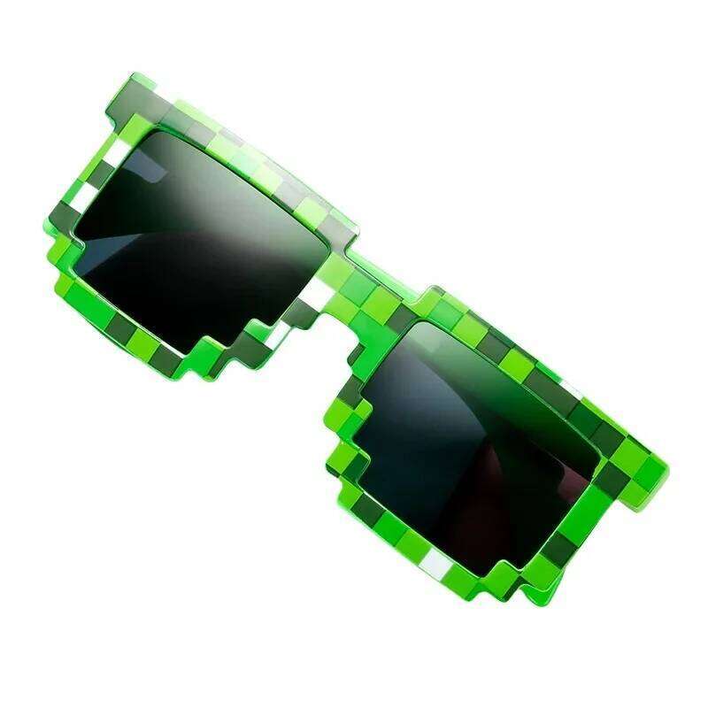 2025 New fashion Sun Hot Sale Sunglasses Creeper Glasses Novelty Mosaic Funny Goggles Boys Girls Pixel Eyewear Z260127