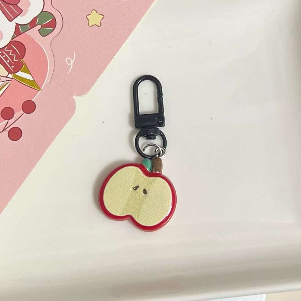 Cute Red Apple Keychain Girly Best Friend Pendant Gift Ornament Fun Food Play Backpack Accessory S260126