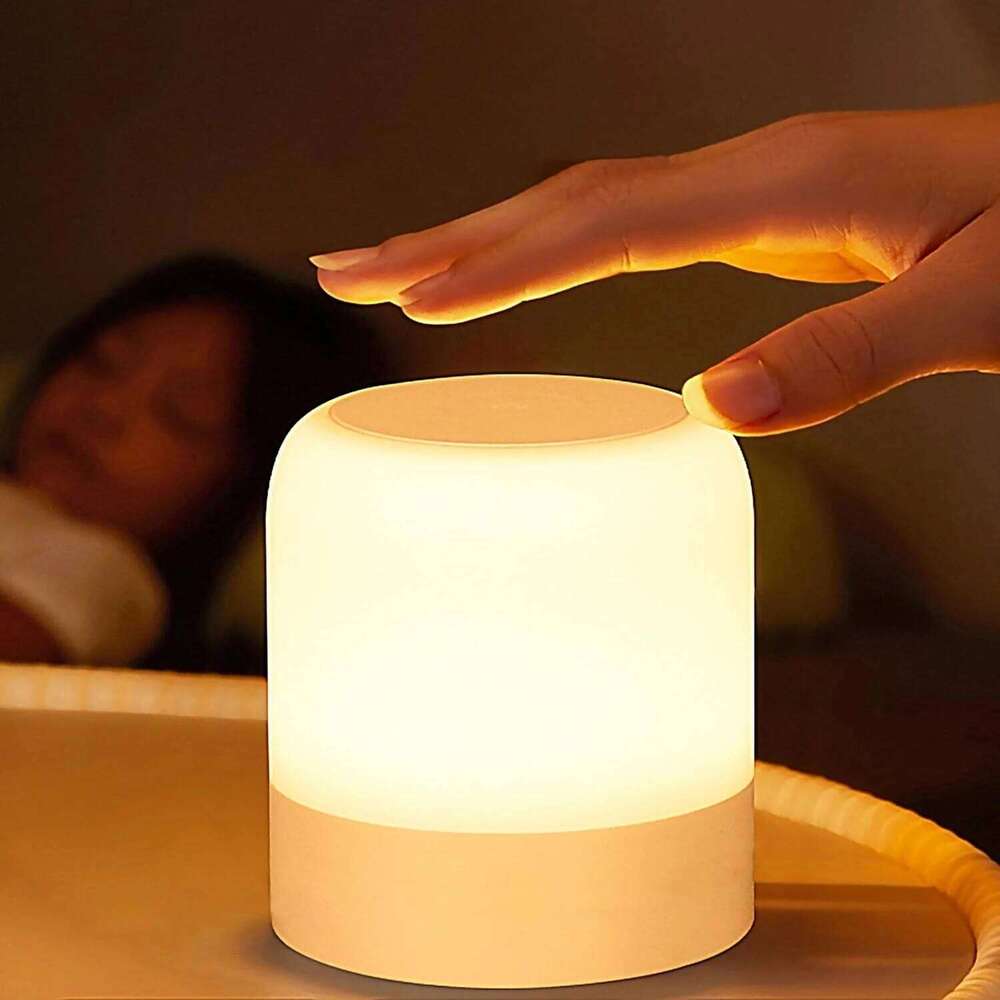 1pcPortable Baby Light,3 Colours Egg Nursery,Rechargeable Night Light for Kids,Small Cordless Table&Bedside Lamp Z260127