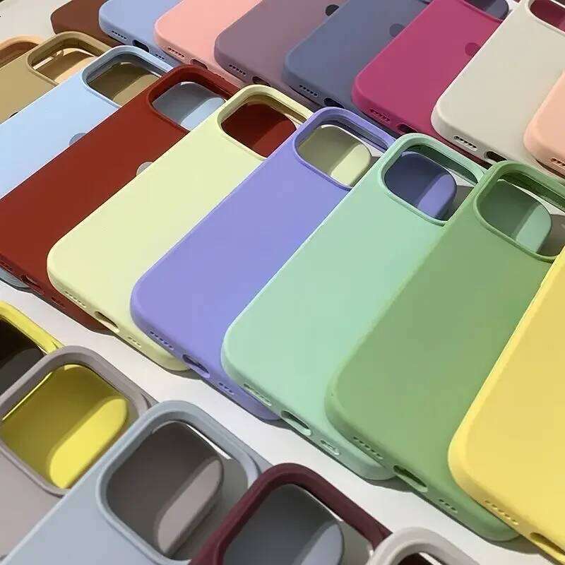Official Silicone Cases 12 13 Max Plus Logo Case For iPhone 11 14 15 16 Pro Cover 26H0127