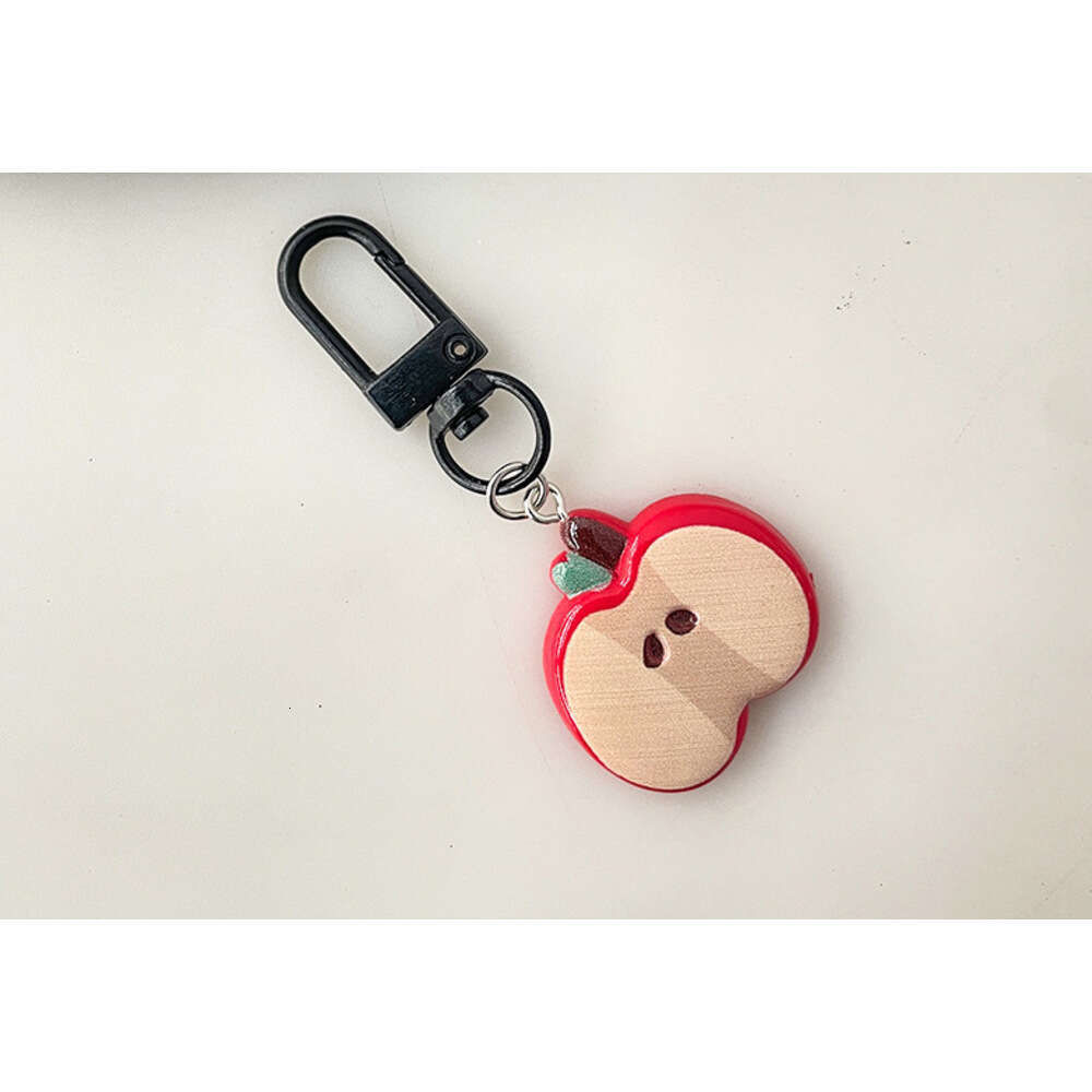 Cute Red Apple Keychain Girly Best Friend Pendant Gift Fun Backpack Accessory Creative Hanging Ornament S260126