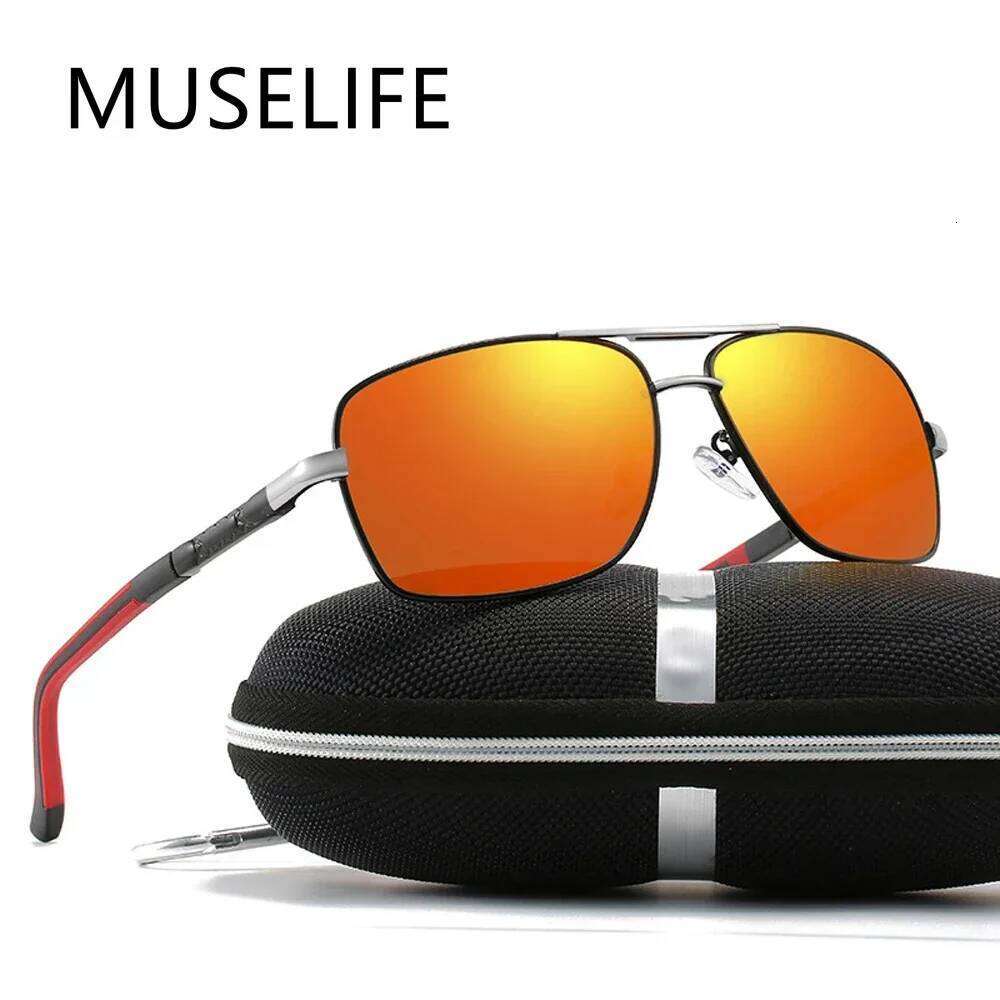 MUSELIFE Polarized Sunglasses UV400 Protection Lens Round and Square Frame Luxury Vintage Sun Glasses for Women Men Z260127