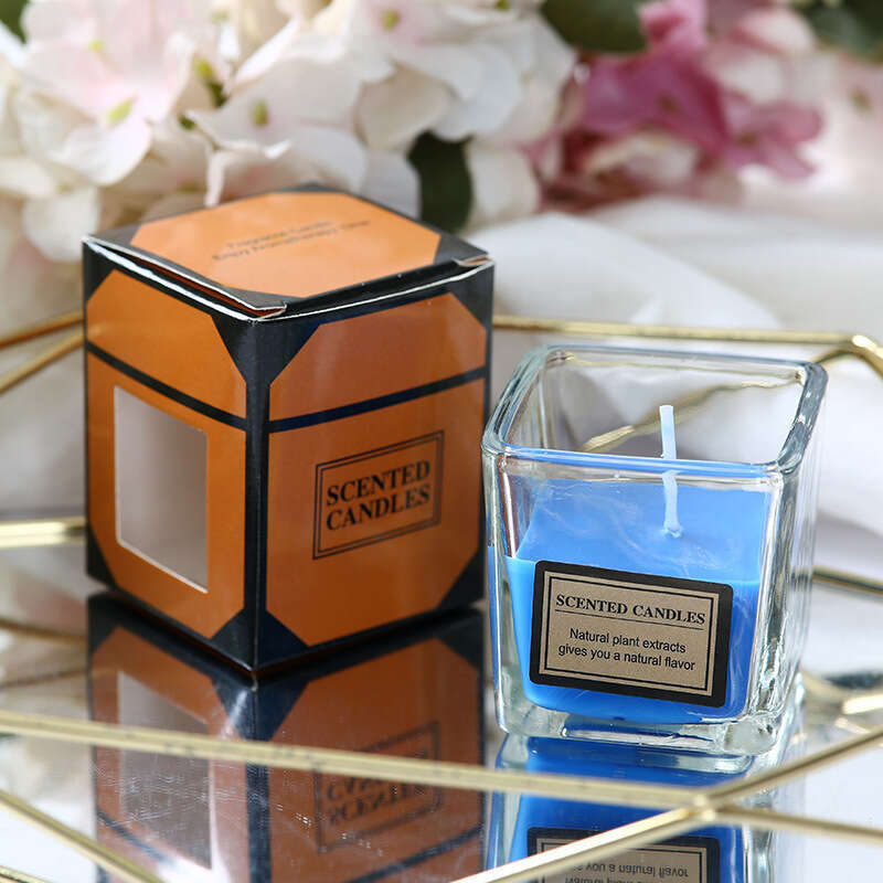 Square Romantic Creative Aromatherapy Candle Glass Cup Gift In Stock Y260127
