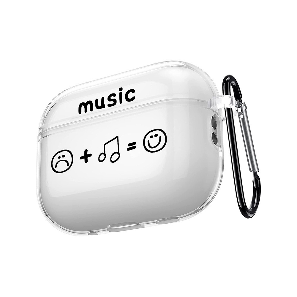 Creative Music Expression Graffiti Headphone Protective Case Cover for Airpods1/2/3 Apple Bluetooth Headset