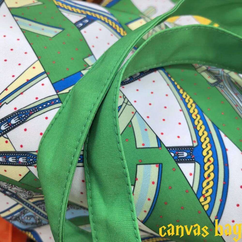 Fashion Color Matching Carriage Wheel Women's Canvas Carry Cloth Large Capacity Student Book Commuter Shoulder Bag