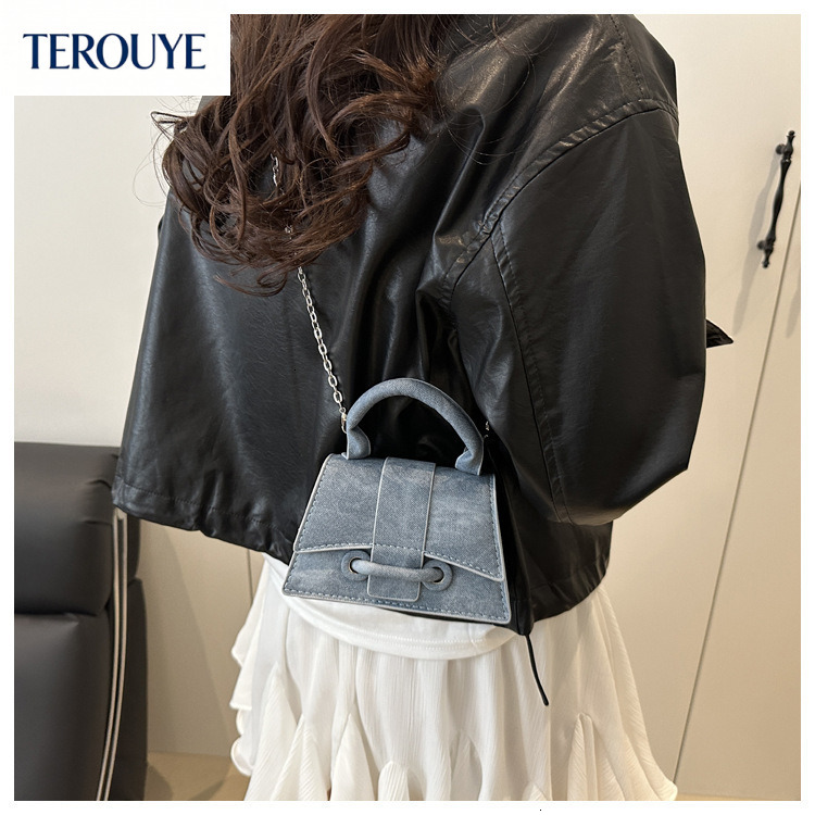 TEROUYE bag autumn and winter new French niche design retro women's handbag fashionable, elegant, light luxury, exquisite small square bag