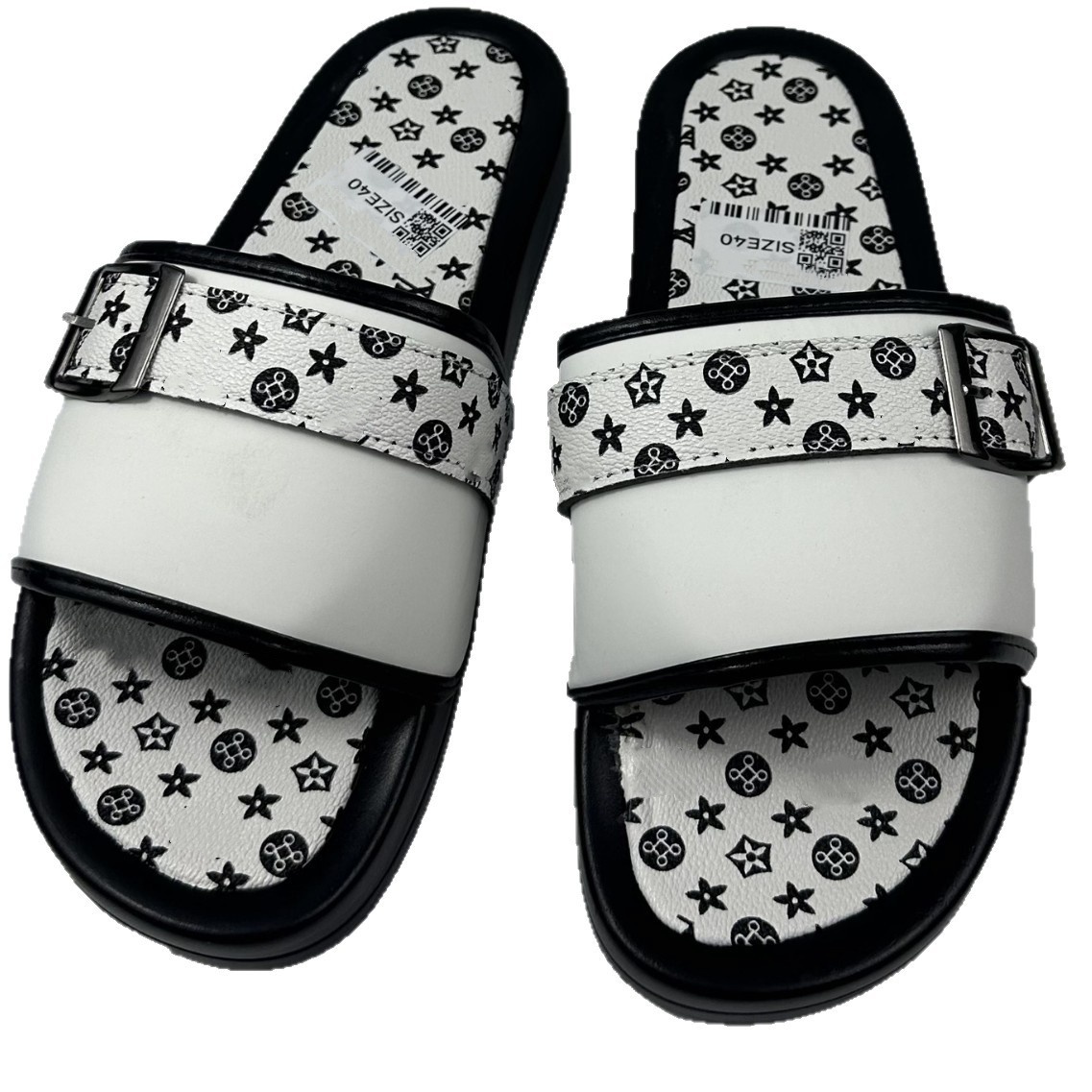Men's Slippers Lightweight Summer New Style Flat and Worn Casual Retro Patterned Home Anti-slip Quick-drying Sandals