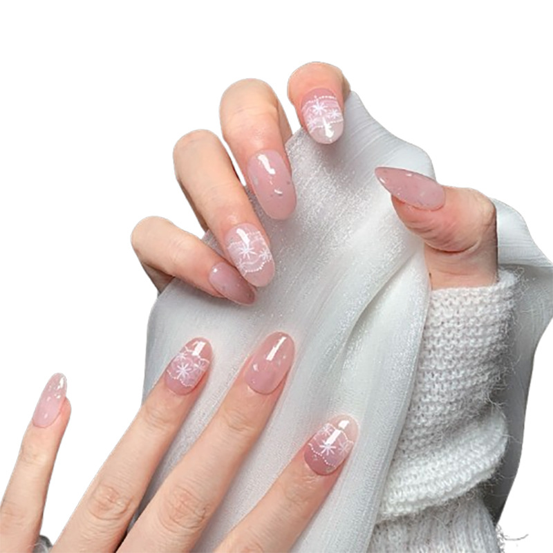 Durable Ombre Effect Artificial Polish-On Acrylic Tips: Artisanal Precision for Effortlessly Chic Hands