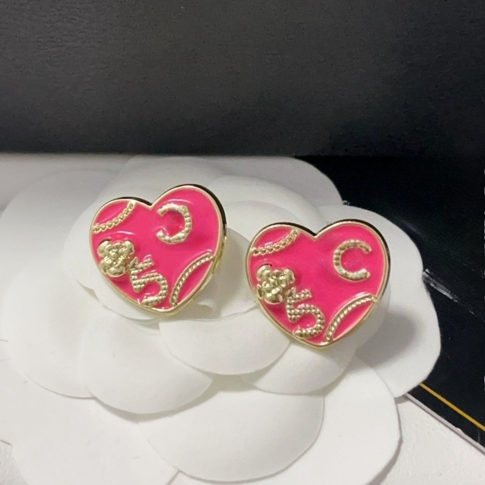 Designer Earrings Crystal Stud Earrings Womens Fashion Gold Letter Earring Elegance Wedding Party Jewelry Accessories