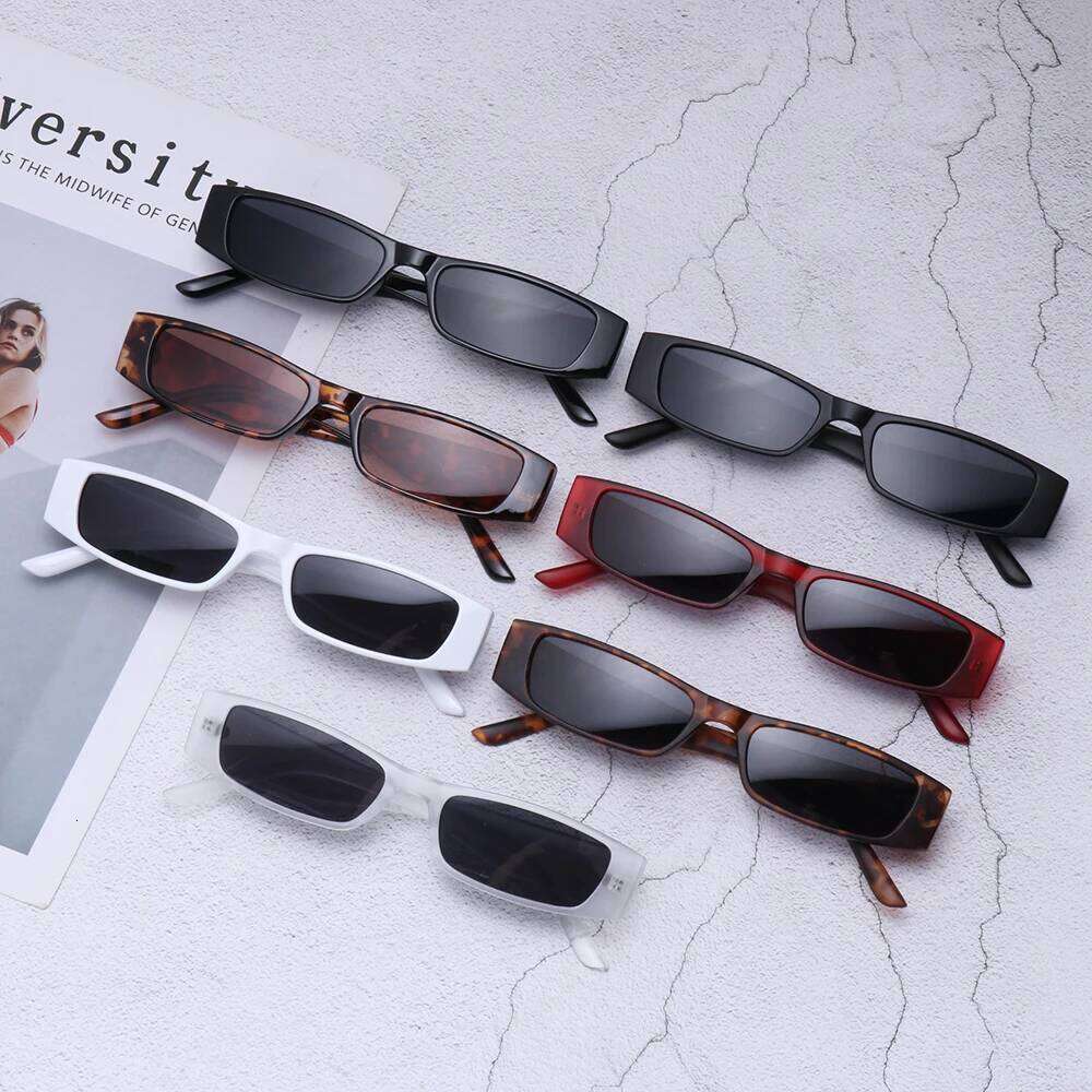 Small Rectangle Sunglasses Fashion Retro Square Narrow Frame UV400 Sun Glasses Trendy Vintage Streetwear Unisex Eyewear Shades Z260127