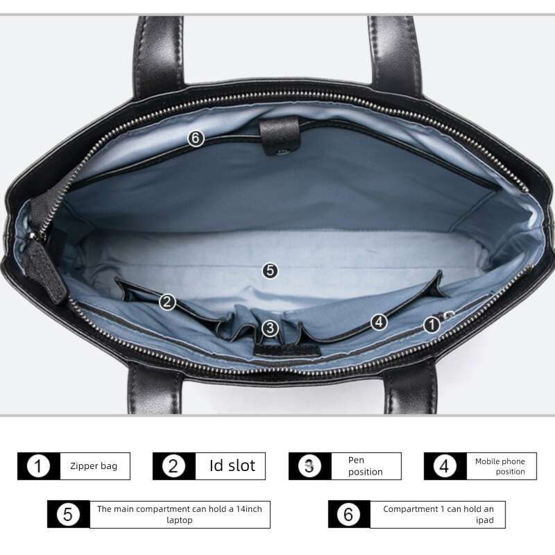 Luxury Shoulder Bags Totes Hobo Bag Men S First Layer Cowhide Business Briefcase Inch Laptop Bag Handbag SENYY