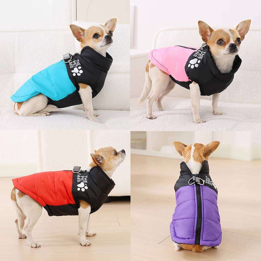 Pet Dog Jacket Autumn Winter Clothes For Small Medium Dogs Cat Waterproof Warm Chihuahua French Bulldog Vest Coat Puppy Costume XJ260127