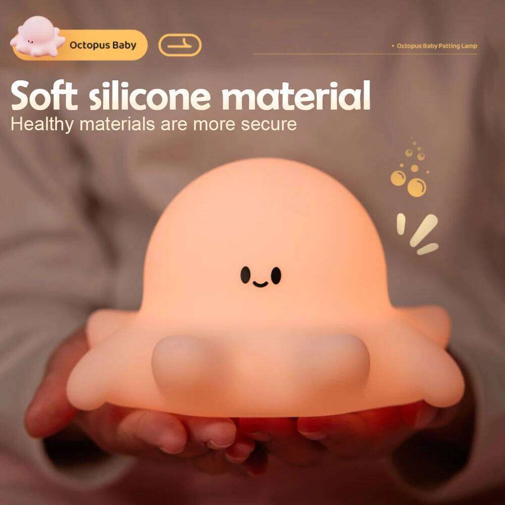 Cute Penguin Light Kids Bedroom Rechargeable Animal Silicone Nursery Night Lamp Touch Control Nightlight for Baby Gift Z260127