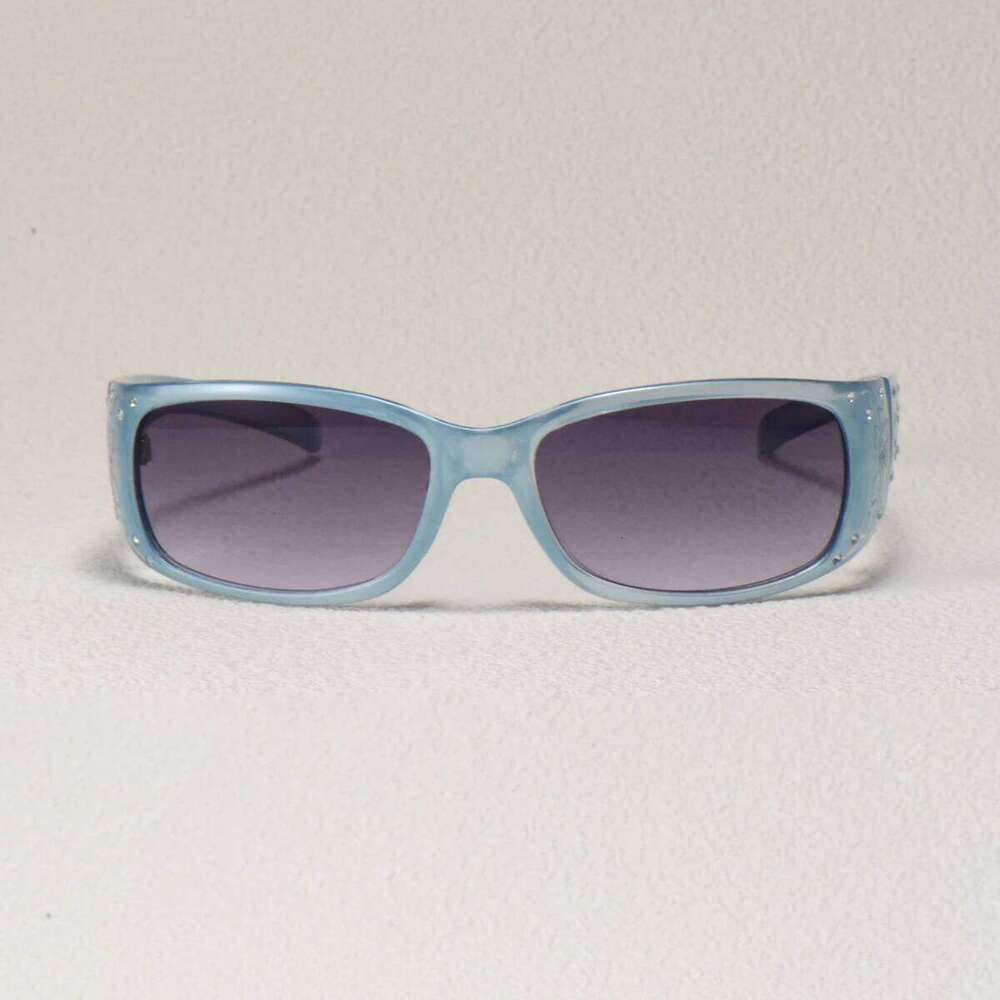 Pattern Decoration Diamond-Encrusted Square Frame Sunglasses Retro Style Daily Classic Fashion Ladies Vacation Travel Glasses Z260127