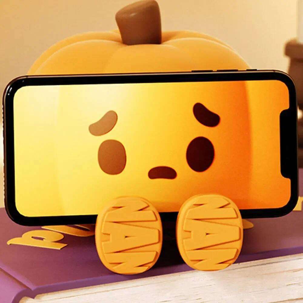 Halloween Pumpkin LED Night Light Cute Ghost Table Lamp for Kids Bedroom, Nursery, Bedside & Birthday Gift Z260127