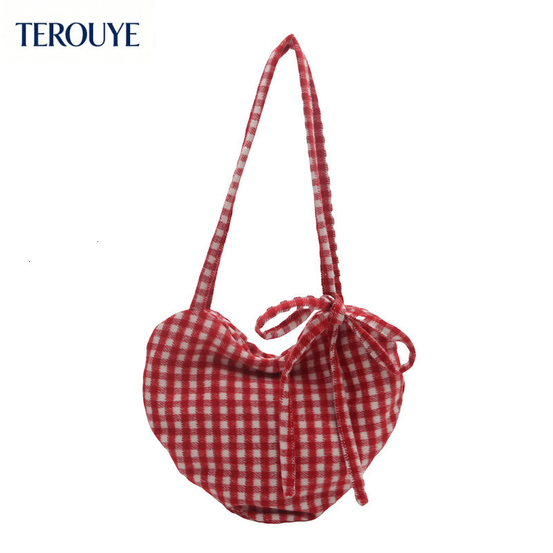 TEROUYE Loose and large capacity checkered design women's armpit bag autumn and winter new fashion versatile style trendy handbag luxury
